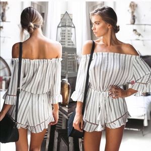 Off the shoulder romper
